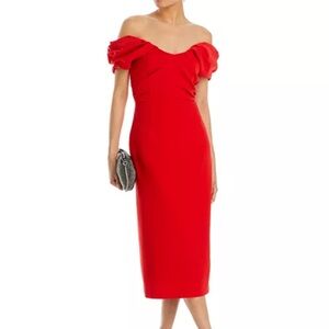 New A.L.C. Nora Off-the-Shoulder Midi Dress Size 4
